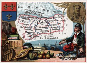 Le Calvados (14) Basse-Normandie, Frankreich. Porträt von Jules Sebastien Cesar Dumont d