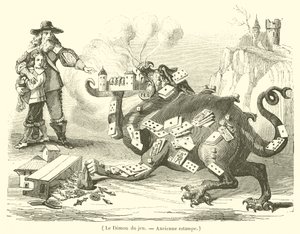 Der Dämon des Spiels (Gravur)
