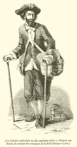 Der wandernde Buchhändler im 17. Jahrhundert von French School