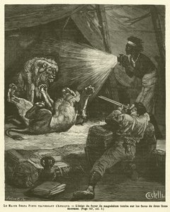 Major Serpa Pinto durchquert Afrika (Stich) von French School
