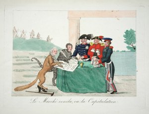 Le Marche conclu, ou la Capitulation, veröffentlicht 1814 von French School