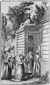 Le Parc aux Cerfs, das Tor zum königlichen Hafen von Louis XV (1710-74), verwaltet von Madame de Pompadour (1721-64) von French School