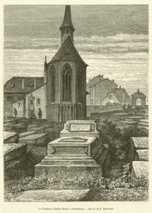Das Grab von Albrecht Dürer, in Nürnberg von French School