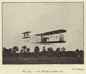 Der Wright im Flug von French School