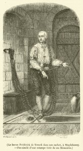 Baron Frederick de Trenck in seinem Kerker in Magdeburg