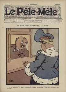 Der gute Beamte (Farblithografie) von French School
