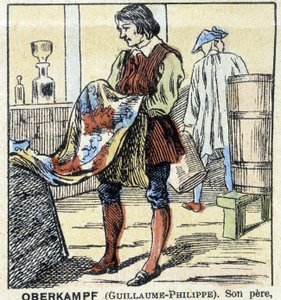 Der Färber Guillaume-Philippe Oberkampf - Epinal-Bild, hrsg. Pellerin von French School