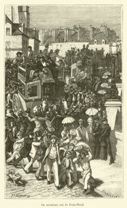 Der Monome auf der Pont-Neuf (Gravur)