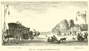 Das Quai der Tuilerien im Jahr 1760 von French School