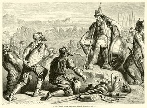 Der König von Emath sendet David Geschenke von French School