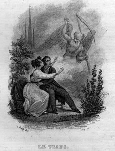 Le temps Chanson de Beranger in „Oeuvres complètes“ (1834) von Pierre Jean de Beranger (1780-1857), französischer Dichter und Liedermacher von French School