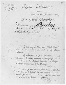 Verleihung der Ehrenlegion an Oberst du Genie Boutin, 17. Januar 1808 von French School