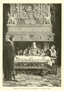 Lemaitre, Mayenne und der Erzbischof von Lyon von French School