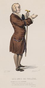 Les Amis De College, Akt I, Szene XV (farbiger Stich)
