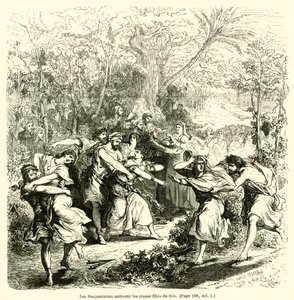 Die Benjaminiter entführen die jungen Mädchen von Silo von French School