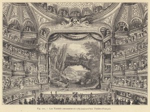Die amüsanten Varietés im Jahr 1789, heute Théâtre-Français von French School