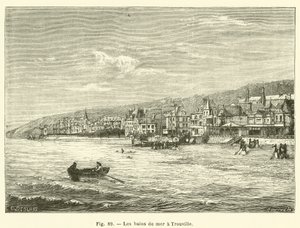 Die Seebäder in Trouville von French School
