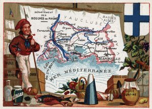 Les bouches du Rhone (Bouches-du-Rhone) von French School
