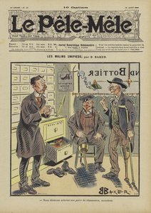 Les malins unipieds. Illustration für Le Pele-Mele von French School