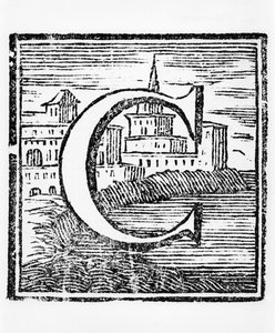 Buchstabe C, in der Encyclopédie, 1. Ausgabe, 1752 von French School