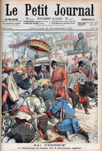 Lhasas 13. Dalai Lama (Thubten Gyatso) (1876-1933) flieht vor der englischen Herrschaft in „Le Petit Journal“ vom 20. November