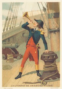 Leutnant eines Schiffes im Jahr 1792