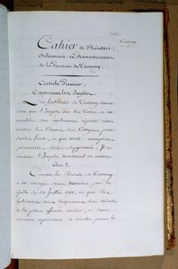 Liste der Beschwerden und Forderungen an König Ludwig XVI. (1754-93) von der Gemeinde Taverny, April 1789