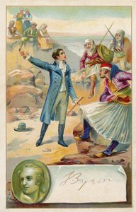 Lord Byron, englischer Dichter von French School