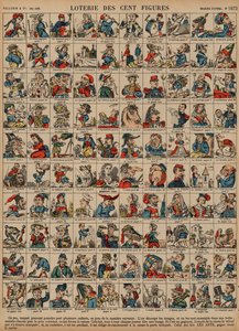 Lotterie von hundert Figuren von French School