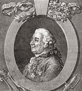 Louis-Élisabeth de la Vergne, comte de Tressan, 1705-1783. Französischer Soldat, Arzt, Wissenschaftler, Mediävist und Schriftsteller. Aus Les Heures Libres, veröffentlicht 1908. von French School