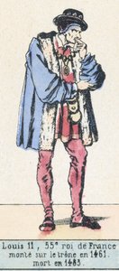 Ludwig XI., 55. König von Frankreich, bestieg den Thron 1461, gestorben 1483 von French School