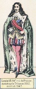Ludwig XIII., 64. König von Frankreich, bestieg den Thron 1610, gestorben 1643 von French School