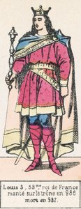 Ludwig V., 35. König von Frankreich, bestieg den Thron 986, gestorben 987 von French School