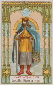 Ludwig II., karolingischer König von Frankreich von 877-879 von French School