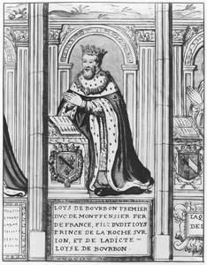 Louis II. von Bourbon, Herzog von Montpensier (Litho) von French School