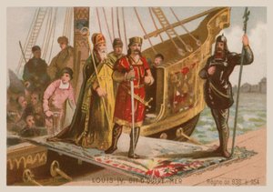 Ludwig IV., König von Frankreich (920-954) von French School