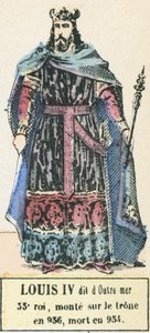 Ludwig IV. genannt Übersee, 33. König, bestieg den Thron 936, gestorben 954 von French School
