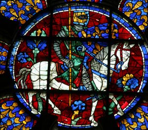 Ludwig VIII als Ritter zu Pferd