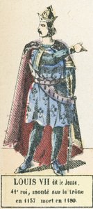 Ludwig VII., genannt der Junge, 41. König, bestieg den Thron 1137, gestorben 1180 von French School