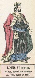 Ludwig VI. genannt der Dicke, 46. König, bestieg den Thron 1108, gestorben 1137 von French School