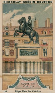 Louis XIV, 1638-1715, errichtet am Place des Victoires von French School