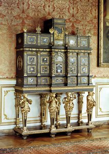 Schmuckschrank von Ludwig XIV., Gobelins-Werkstatt, ca. 1685