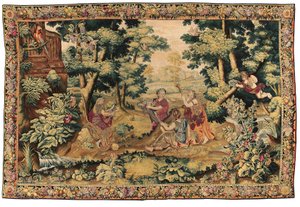 Mythologische Tapisserie von Louis XIV, Gobelins oder Beauvais von French School