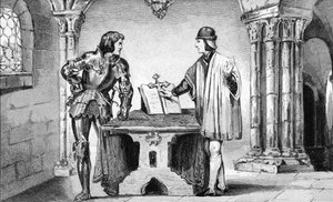 Louis XI (1423-83) unter Hausarrest gehalten von Charles dem Kühnen (1433-77) aus 