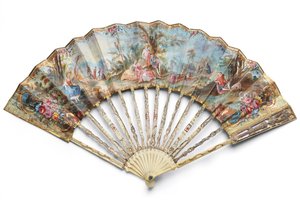 Louis XVI Fächer, letztes Viertel des 18. Jahrhunderts von French School