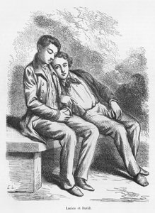 Lucien de Rubempre und David Sechard, Illustration aus 