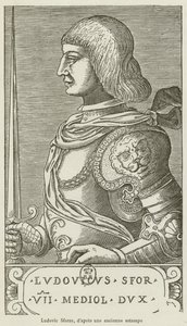 Ludovico Sforza (Stich) von French School