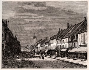 Lure - Département Haute-Saône in der Region Bourgogne-Franche-Comté - Gravur in „La France illustrée: géographie, histoire, administration statistique“ von V.-A. Malt-Brown. 1884 von French School