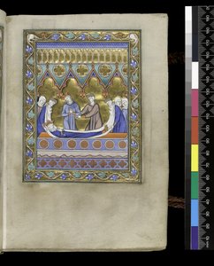 Davids Begräbnis, aus dem Psalter und Stundenbuch von Isabella von Frankreich, Paris, ca. 1265-70
