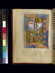 MS 300 f.XIII, Folio aus dem Psalter und Stundenbuch der Isabella von Frankreich, Paris, ca. 1265-70 von French School